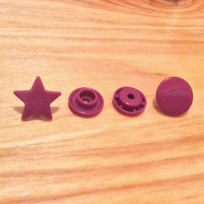 按扣星型四合扣星型塑料/树脂四合扣摁扣星12.5mm1000套