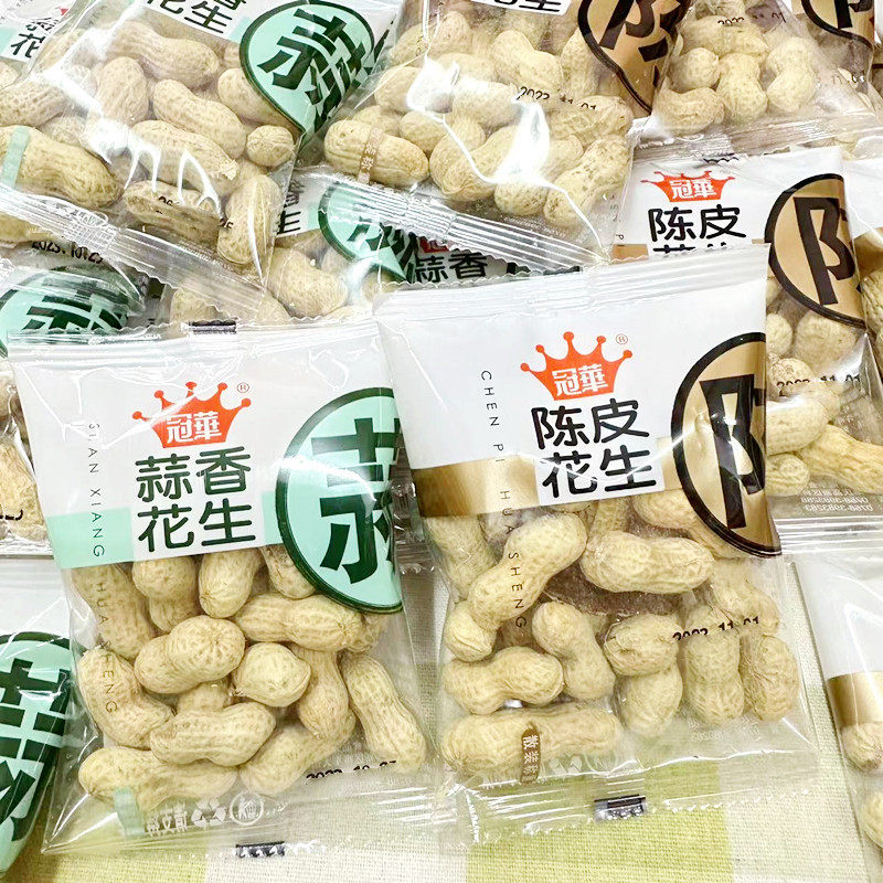 冠华蒜香花生陈皮花生小包装2个口味坚果炒货休闲 零食小吃图片