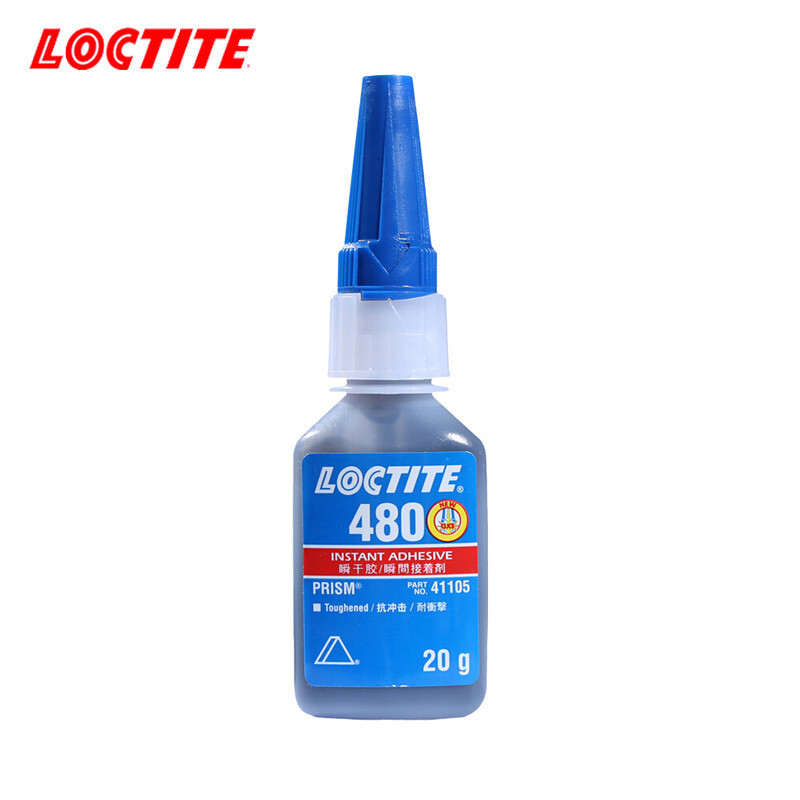 乐泰/loctite480瞬干强力胶增韧型低粘度金属胶橡胶黏剂