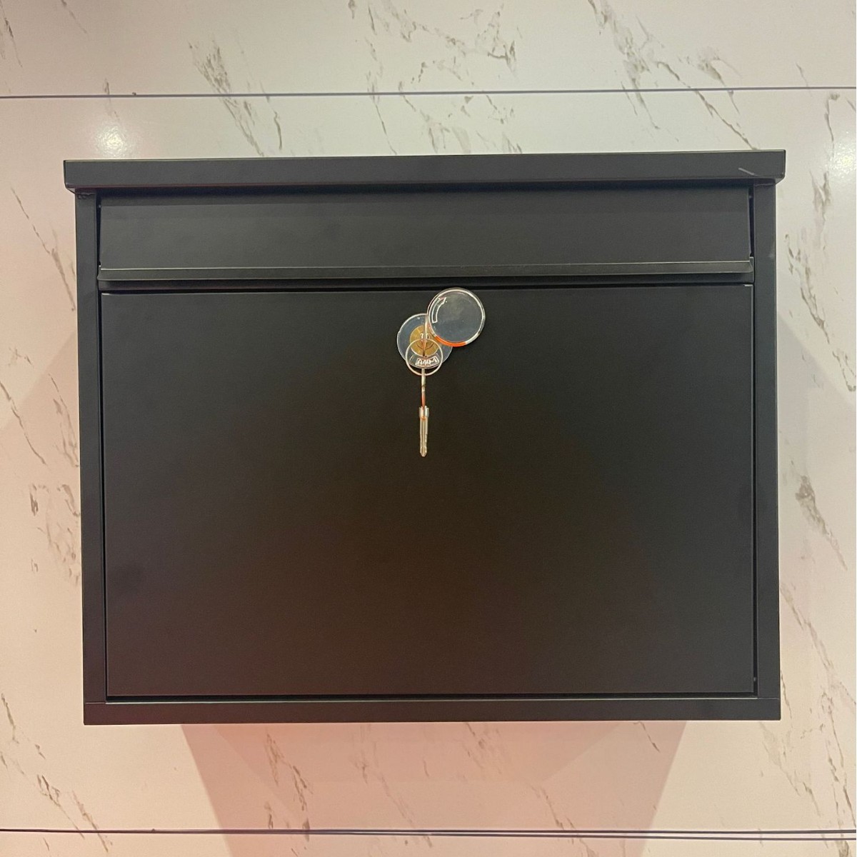 信壁挂式镀锌板防水锁可锁定邮政信箱易安装收纳欧美