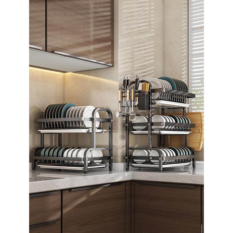 厨房置物架碗盘收纳架碗碟沥水架碗筷收纳盒家用放碗神器碗柜台面,厨房/烹饪用具,碗架,淘宝优惠券,粉丝福利购,淘宝优惠卷