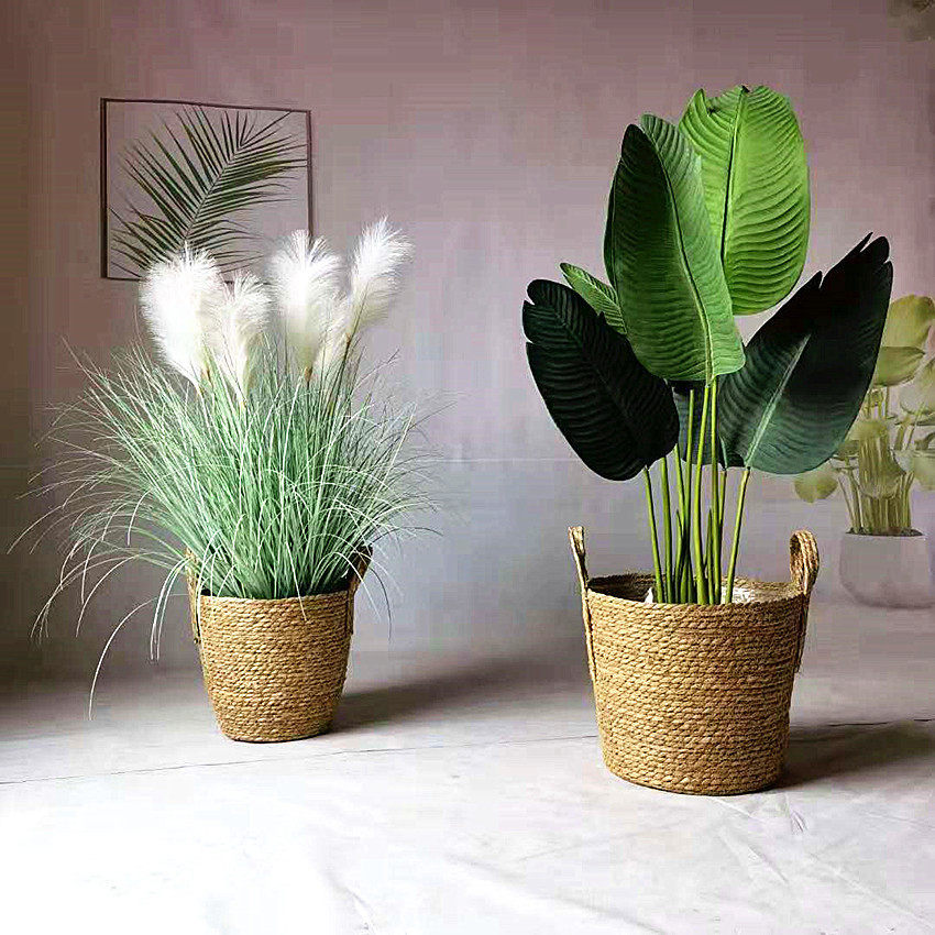 厂家草编编织花盆植物花篮盆栽 绢花龟背竹藤编草绳筐批发,鲜花速递/花卉仿真/绿植园艺,花盆,淘宝优惠券,粉丝福利购,淘宝优惠卷