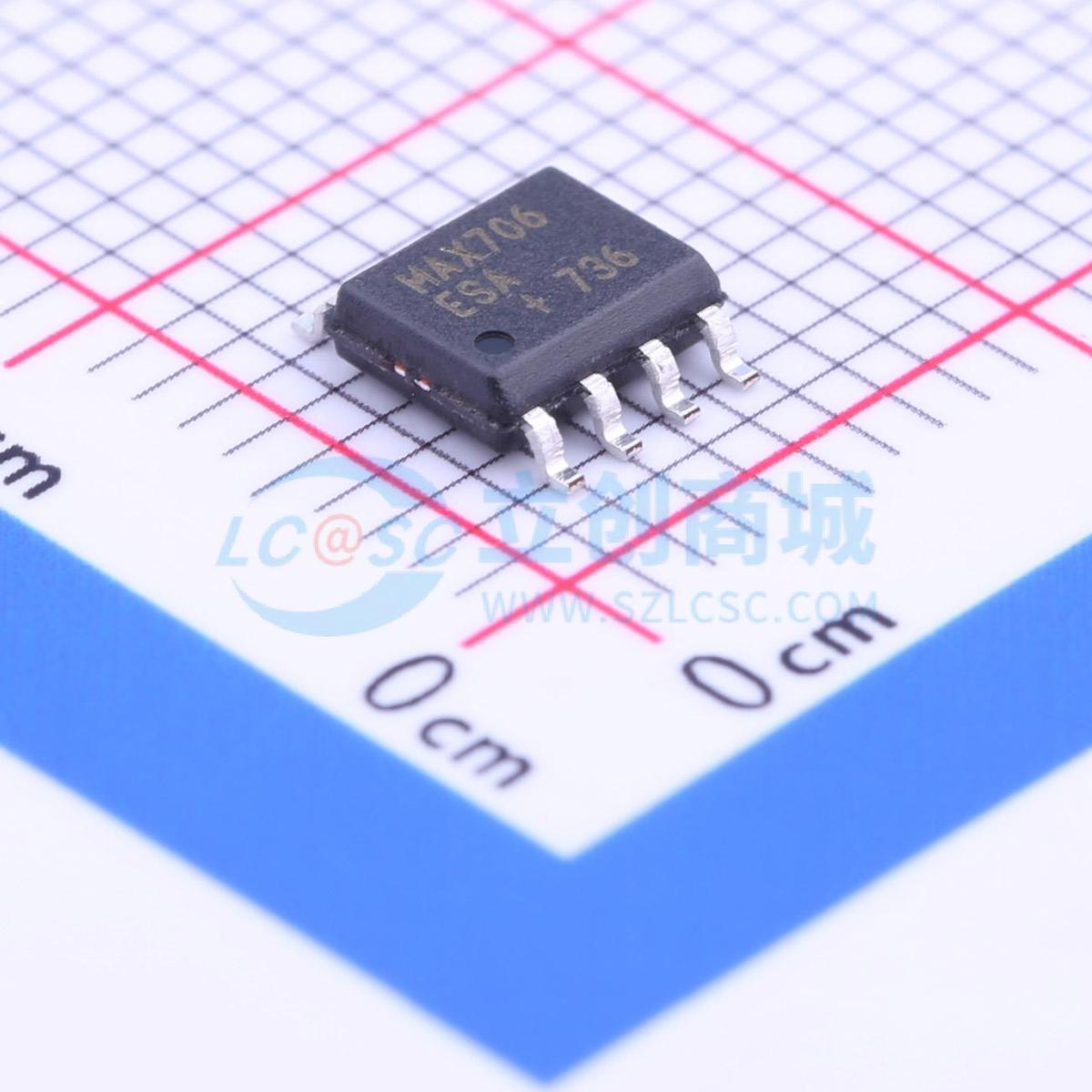 监控和复位芯片 MAX706ESA+T SOIC-8 原装正品 电子元器件配单