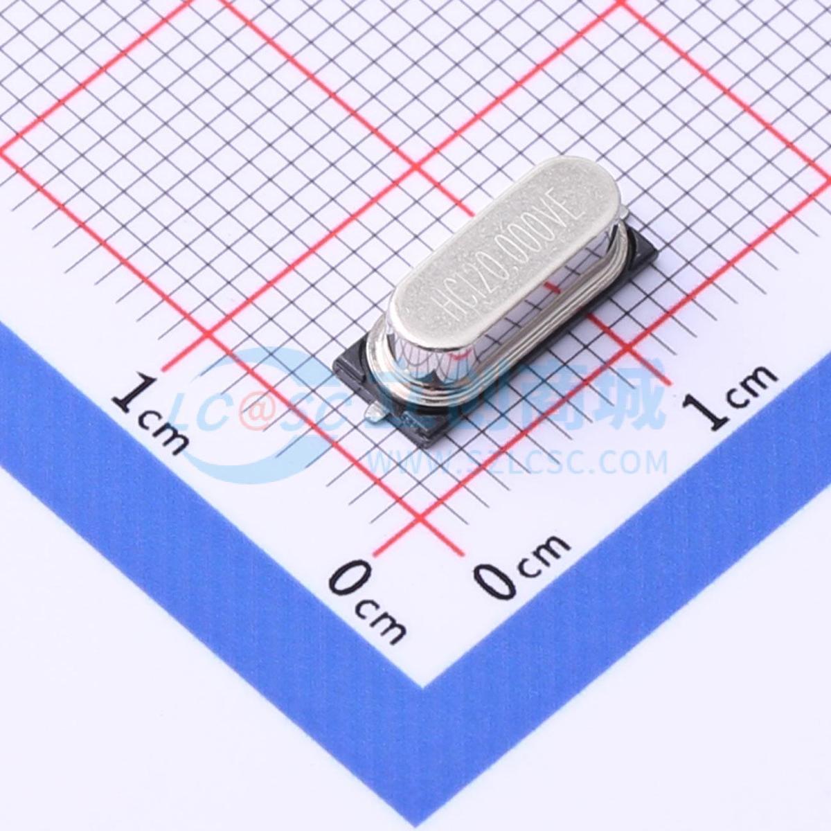 无源晶振 X49SS2-20.000-F20JJDT HC-49S-SMD 20MHz ±30ppm 20pF