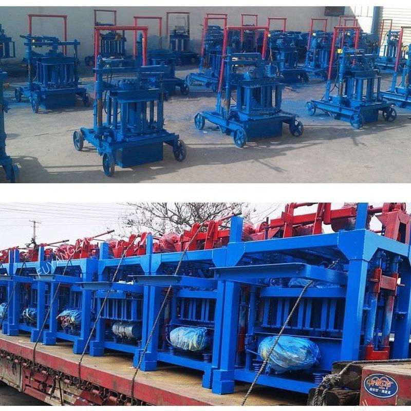 小型移动式制砖机砖移动手扶机半自动空心砖机水泥免烧砖机