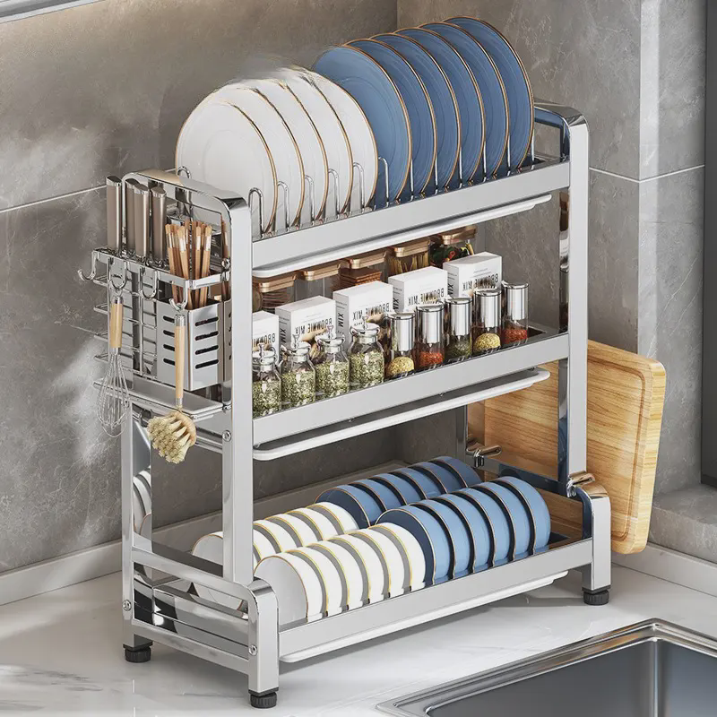 台面沥水碗架厨房碗碟碗盘沥水架多功能放碗架碗筷收纳盒碗柜家用,厨房/烹饪用具,碗架,淘宝优惠券,粉丝福利购,淘宝优惠卷