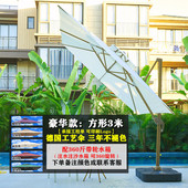 户外遮阳伞室外庭院露天大罗马伞咖啡厅奶茶店休闲区布置帐篷大伞