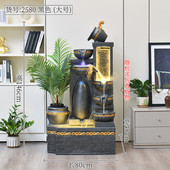 欧式 创意家居流水摆件简约客厅落地鱼池景观庭院户外阳台