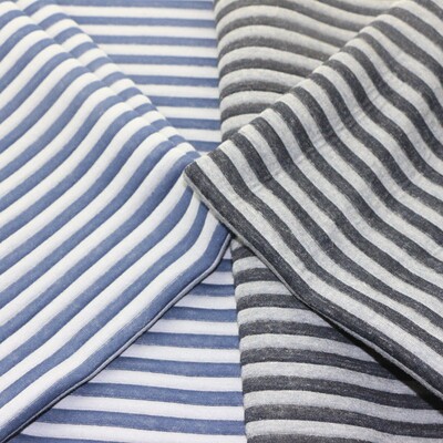 童装女装夹克涤棉针织纬空气层色织绗缝大提花彩条3d夹丝布编面料