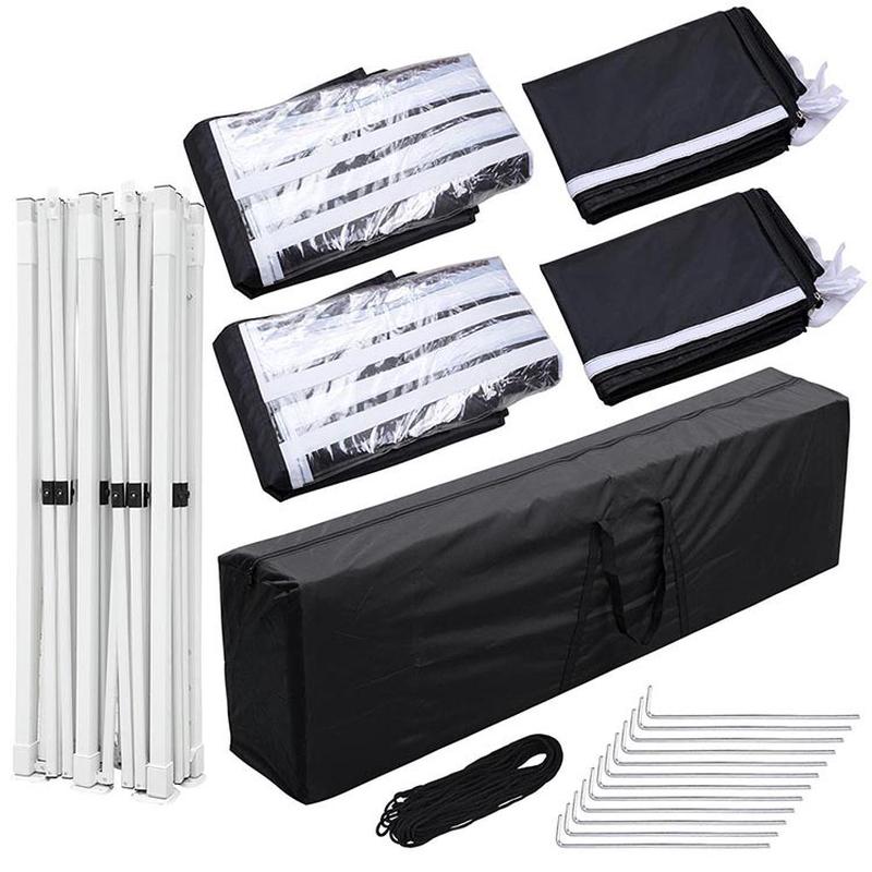 户外帐篷折叠围布摆摊四角雨棚批发罗马窗户艺术围布半透明