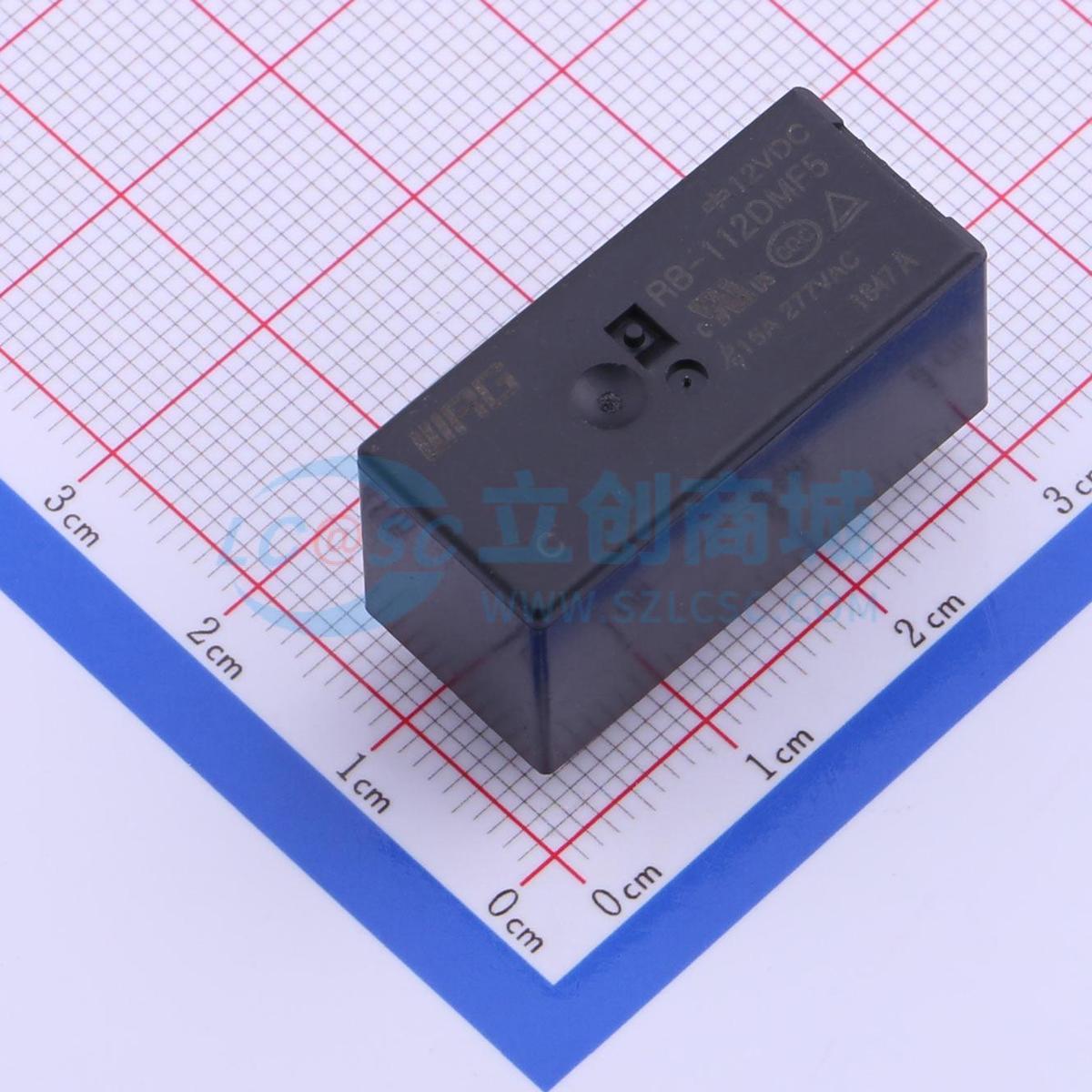 功率继电器 RB-112DMF5 DIP,12.6x28.9mm 6 原装 电子元器件配单