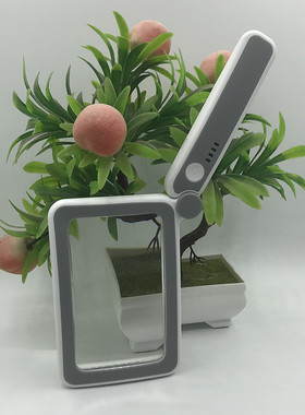 新10863-10lc折叠10led三档电量显示灯触控开关长方形阅读放大镜