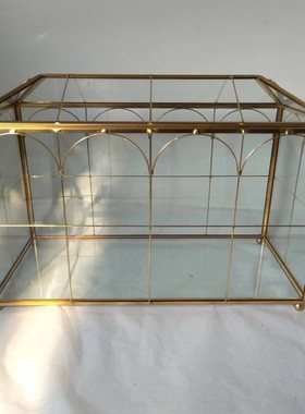 玻璃花房婚礼酒店家居卡片微景观摆件客厅红包收纳盒