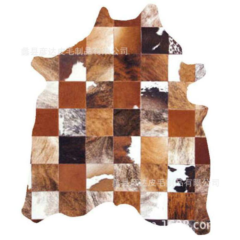 拼接马毛装潢茶几餐桌沙发书房客厅摆放设计师地毯别墅会所常用