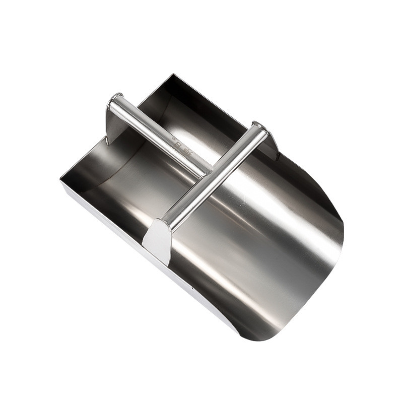 工厂畚斗加厚手持弧底物料饲料t型圆把手农用粮食铲铲不锈钢簸箕