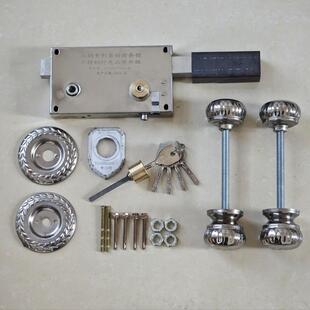 永钢铁艺大门锁双门锁齿条锁配件铁门锁机械锁