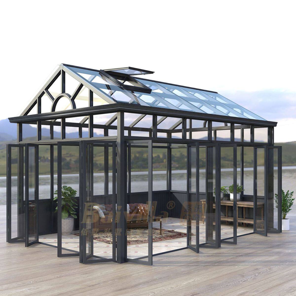 隔热框架豪华花园别墅中空玻璃铝合金阳光房人字顶开天窗玻璃屋,户外/登山/野营/旅行用品,遮阳篷/雨篷/车篷/广告篷,淘宝优惠券,粉丝福利购,淘宝优惠卷