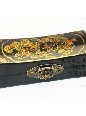 木质收纳盒首饰盒皮盒仿古枕头盒仿古木盒仿古