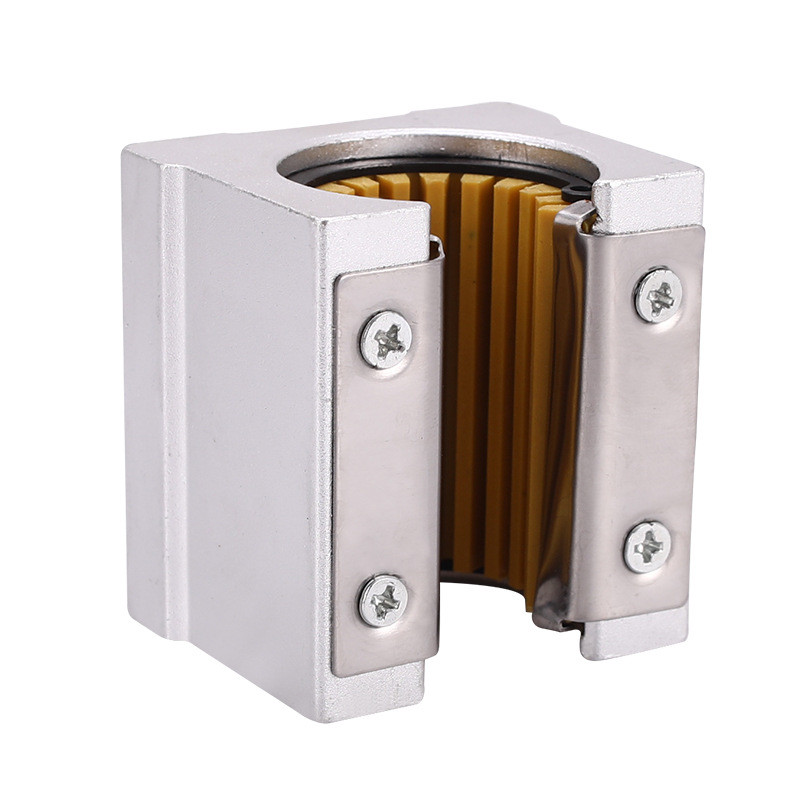 圆柱滑块塑料箱式导轨滑块开口式sbr10-50uu开口直线轴承箱式滑块