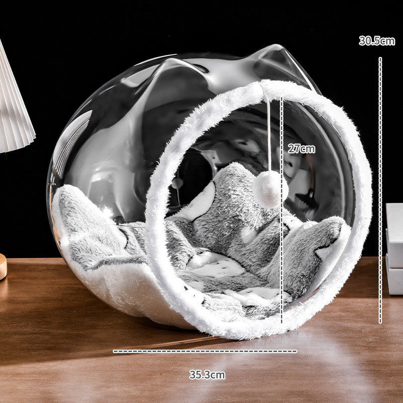 宠物睡觉窝半封闭猫屋可拆卸逗猫球保暖毛垫猫咪窝房子猫四季通用,宠物/宠物食品及用品,猫笼子/猫别墅,淘宝优惠券,粉丝福利购,淘宝优惠卷
