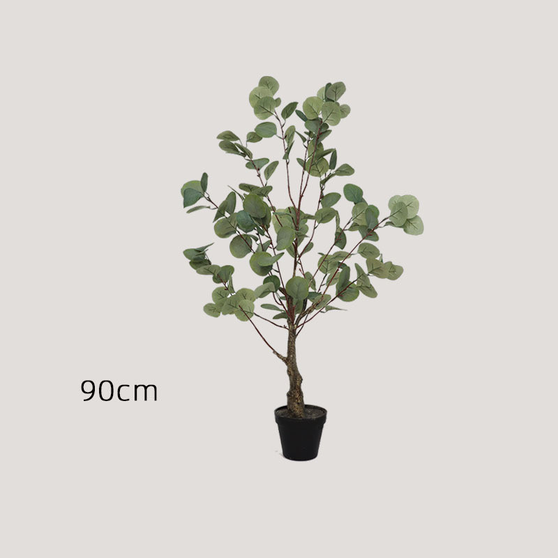 盆栽仿真桉树绿植高级感尤加利北欧风家居落地装饰氛围摆件