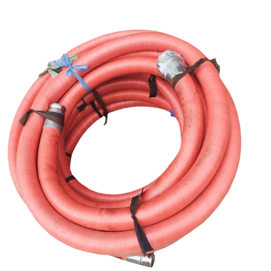 双层钢丝编织高压胶管3寸快速接头高压胶管水泥发泡机胶管