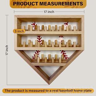 实木棒球高尔夫球多层置物架棒球棒收纳架复古壁挂展示架整理架
