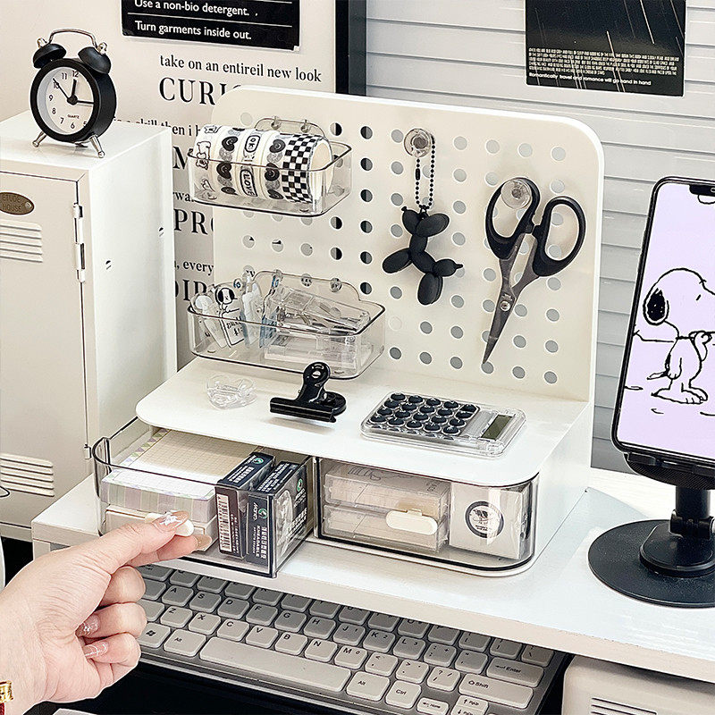 桌面文具整理收纳盒书桌洞洞板置物架笔筒笔架办公室学生宿舍盒子,收纳整理,书桌收纳置物架,淘宝优惠券,粉丝福利购,淘宝优惠卷