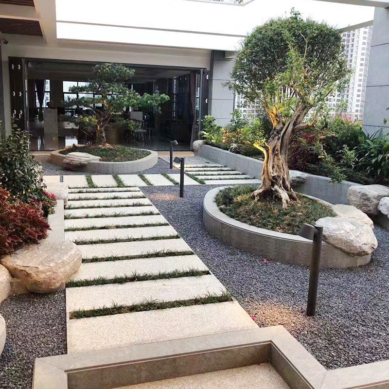 厂家现货胶粘黑色砾石瓜子片批发石路面枯山水装饰园林石头可订