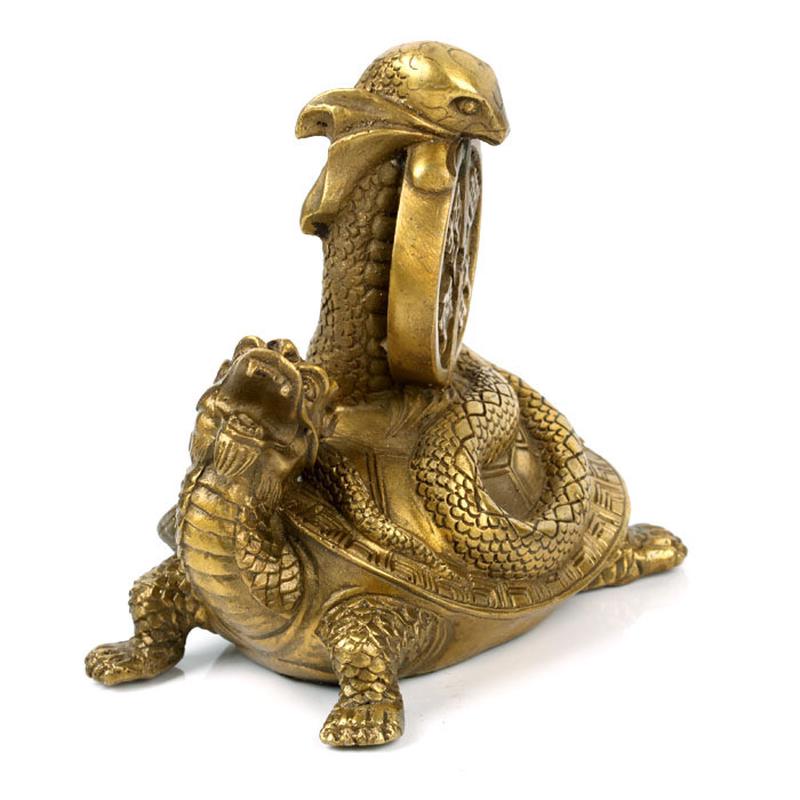 黄铜龙龟摆件黄铜玄武动物黄铜家具装饰摆设黄铜铜器
