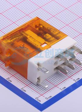 功率继电器 HF157F/24-2Z25FD2 插件,13x29mm 8 24V 电子元器件