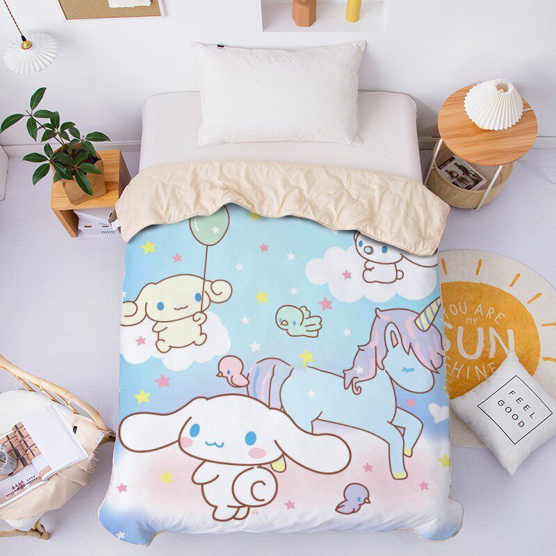 可爱女孩美乐蒂夏凉被库洛米学生宿舍空调被子儿童可机洗夏