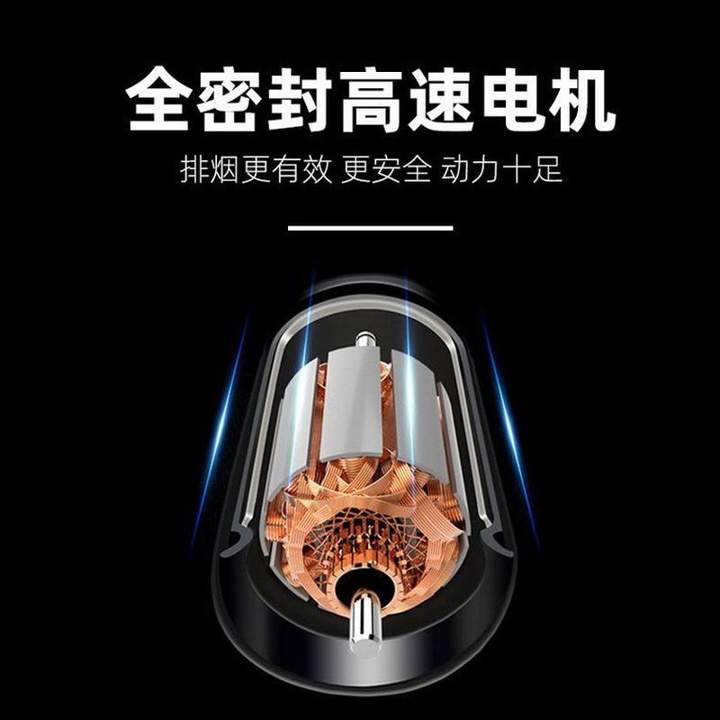 8寸直流排烟扇户外家用24V强力摆摊烧烤用大风力抽油烟机船用排烟