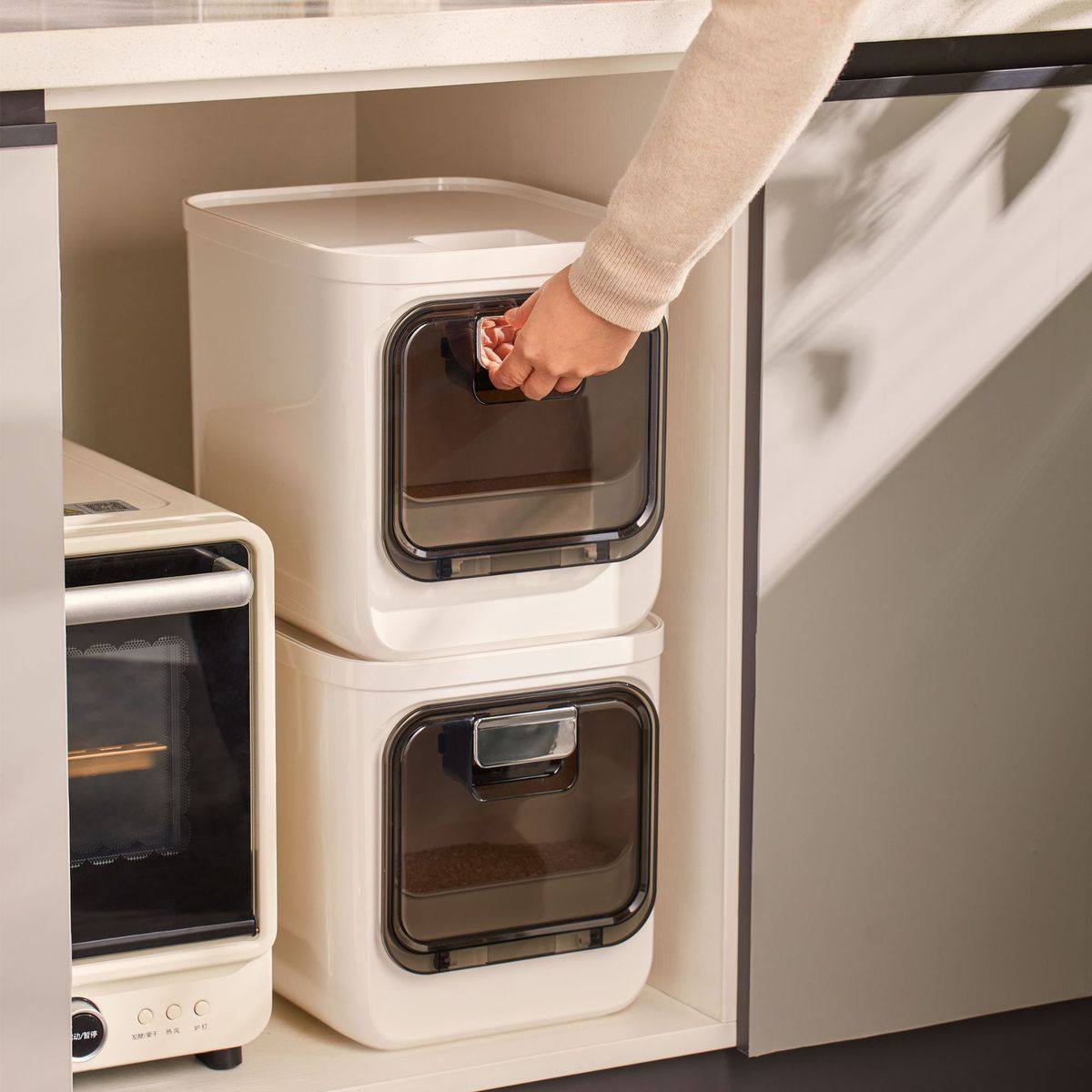 自主设计大米桶家用新款防虫防潮密封装面粉储存罐容器米箱米缸,厨房/烹饪用具,米桶/米缸,淘宝优惠券,粉丝福利购,淘宝优惠卷