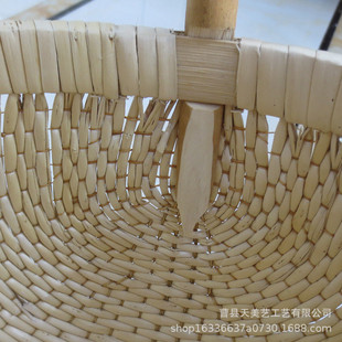 手提式柳编风收纳篮编织礼品筐小笆斗提篮垸子柳编篮子草编收纳筐