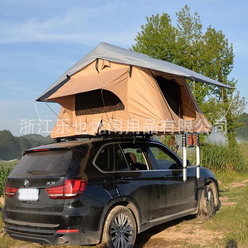 源头也家乐厂休闲户外自驾游车顶短款帐篷软顶车载可折叠帐篷