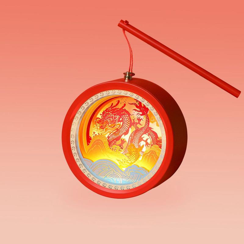 纸雕灯礼品新年款圆灯笼春节元宵节灯会佳品春节笼儿童手提灯笼