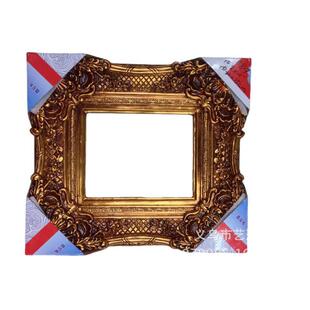 厂家金颜色8x10英寸框凹凸浮雕树脂油画框装饰工艺品配件装饰框