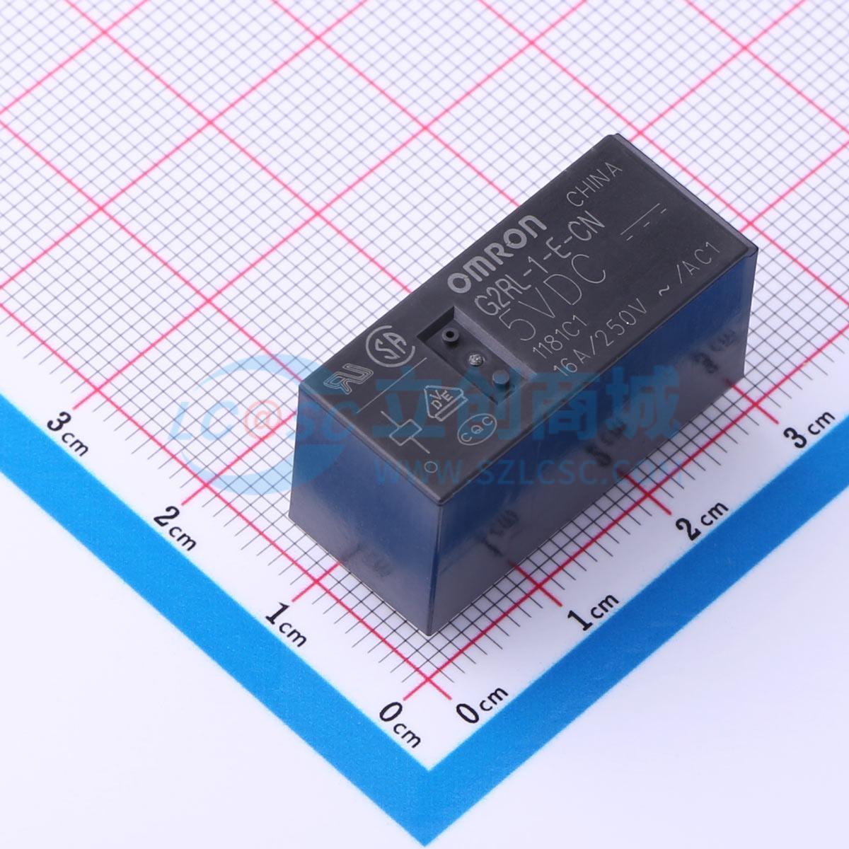 功率继电器 G2RL-1-E-CN DC5 DIP,12.5x28.8mm 电子元器件配单