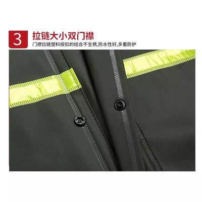 针织布雨衣雨裤套装防暴雨外卖骑手加厚透气分体户外成人雨衣批发