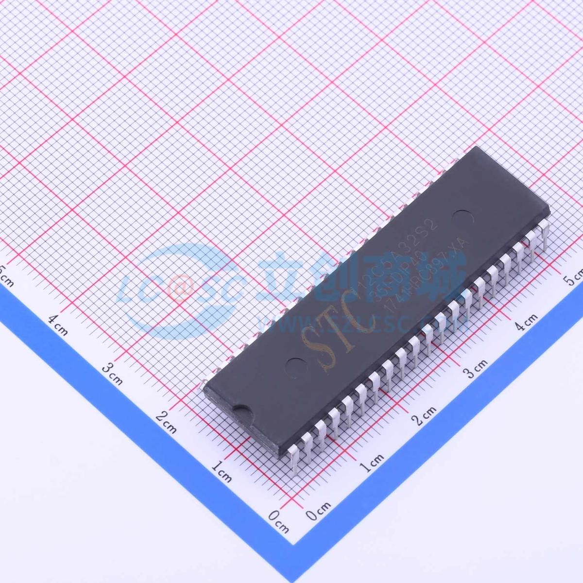 单片机(MCU/MPU/SOC) STC12C5A32S2-35I-PDIP40 DIP-40 原装正品