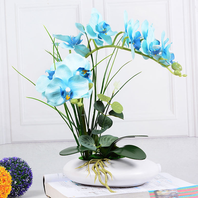 手感蝴蝶兰轻奢物盆栽盆景北欧仿真绿植花艺客厅桌面装饰摆件假花,鲜花速递/花卉仿真/绿植园艺,仿真绿植,淘宝优惠券,粉丝福利购,淘宝优惠卷