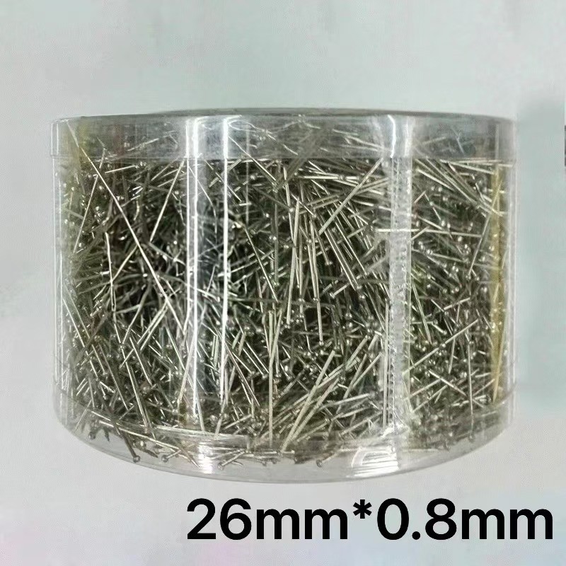 大量供应242628MM*0.8mm铁镀镍大头针定位针织带针扎花针文件扣针