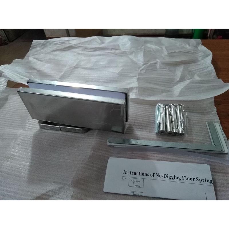 双挖坑地弹簧免开槽无框钢化玻璃门缓冲免速可调缓冲闭门器现货