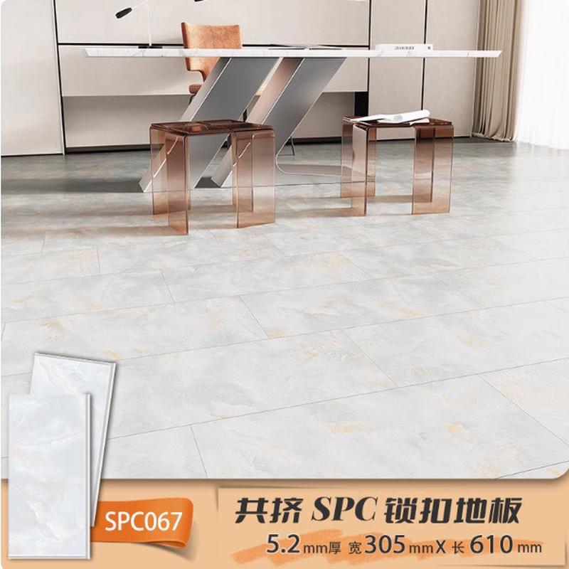 spc石塑锁扣地板石纹卡扣式家用翻新加厚耐磨全新料防水石地板晶