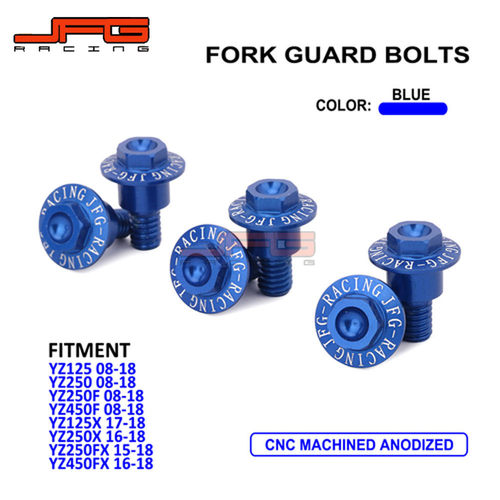 越野摩托车YZ125/250 YZ250/450FX改装配件CNC铝合金挡泥板螺丝