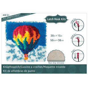 现货-厂家毛线坐垫diy地毯绣段段绣批发绣沙发坐垫