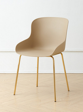 北欧椅子创意简约现代网红时尚餐椅家用铁艺凳子靠背咖啡厅休闲椅