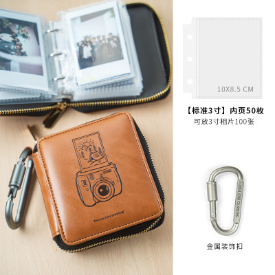 一宫格收纳包拍立得mini相纸3寸旅行相册照片富士收新款