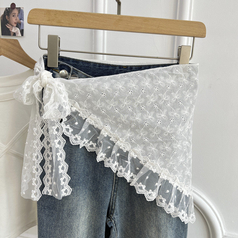 法式纯欲蕾丝绑带三角巾裙帘2025春夏季时髦叠穿屁帘围裙少女头巾,服饰配件/皮带/帽子/围巾,围巾/丝巾/披肩,淘宝优惠券,粉丝福利购,淘宝优惠卷